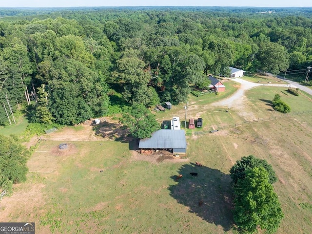 1724 Cedar Grove Church Rd, Winder, GA 30680 - aerial overview of property's location featuring a heavily wooded area