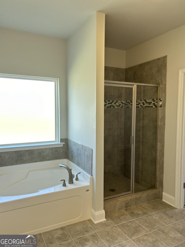 1179 Barrington Place Way, Macon, GA 31220 - full bath featuring a bath, a shower stall, and tile patterned flooring