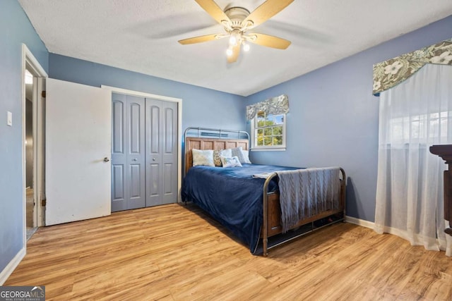 1809 Claron Ave, Conley, GA 30288 - bedroom featuring wood finished floors, a closet, and ceiling fan