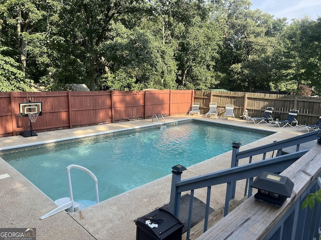 2203 Honeybee Creek Dr, Griffin, GA 30224 - view of pool featuring a fenced backyard, a patio area, and grilling area