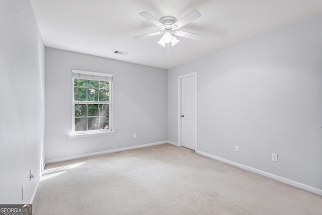 545 Windstone Trl, Alpharetta, GA 30004 - carpeted spare room with ceiling fan and baseboards