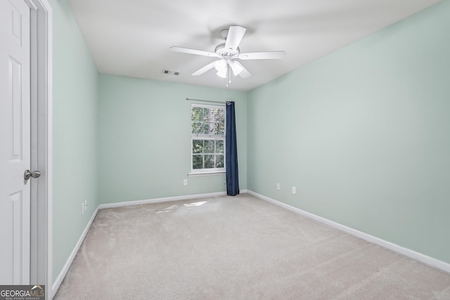 545 Windstone Trl, Alpharetta, GA 30004 - carpeted empty room featuring ceiling fan and baseboards