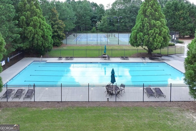 1146 Simonton Peak Way, Lawrenceville, GA 30045 - community pool featuring a tennis court