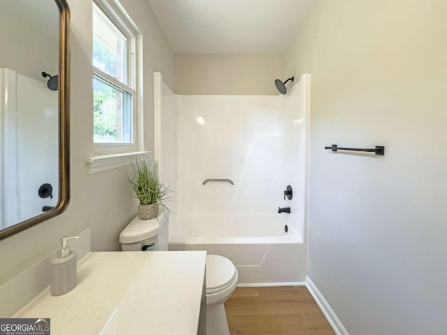 107 Runaway Point Rd, Savannah, GA 31404 - bathroom featuring vanity, wood finished floors, and tub / shower combination