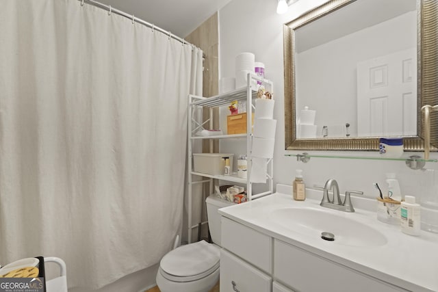 631 Valleybrook Rd, Savannah, GA 31419 - bathroom with vanity and curtained shower