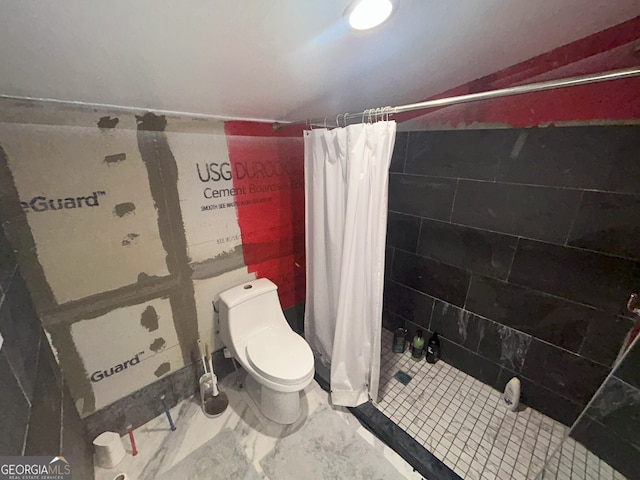 1551 Vaughn Rd, Griffin, GA 30223 - bathroom featuring a shower stall and toilet