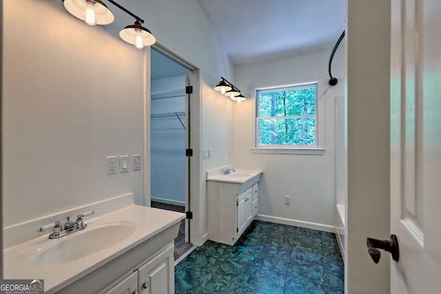 967 Saddle Gap Dr, Clayton, GA 30525 - full bathroom featuring vanity and shower / washtub combination