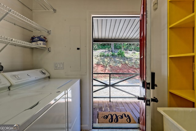 967 Saddle Gap Dr, Clayton, GA 30525 - laundry area with washing machine and dryer
