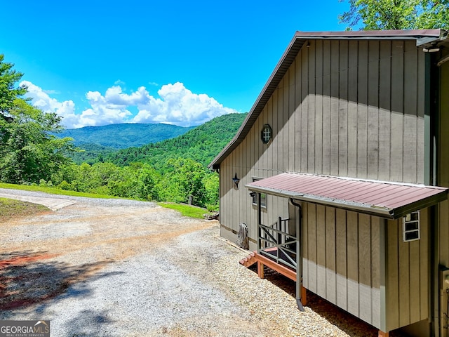 967 Saddle Gap Dr, Clayton, GA 30525 - view of mountain backdrop featuring a heavily wooded area
