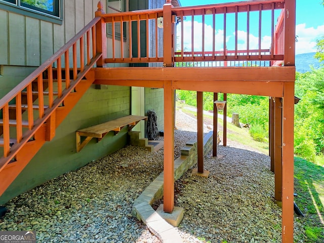 967 Saddle Gap Dr, Clayton, GA 30525 - view of patio with a deck
