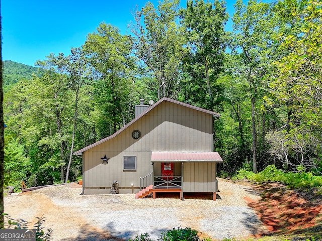 967 Saddle Gap Dr, Clayton, GA 30525 - view of outdoor structure featuring a wooded view