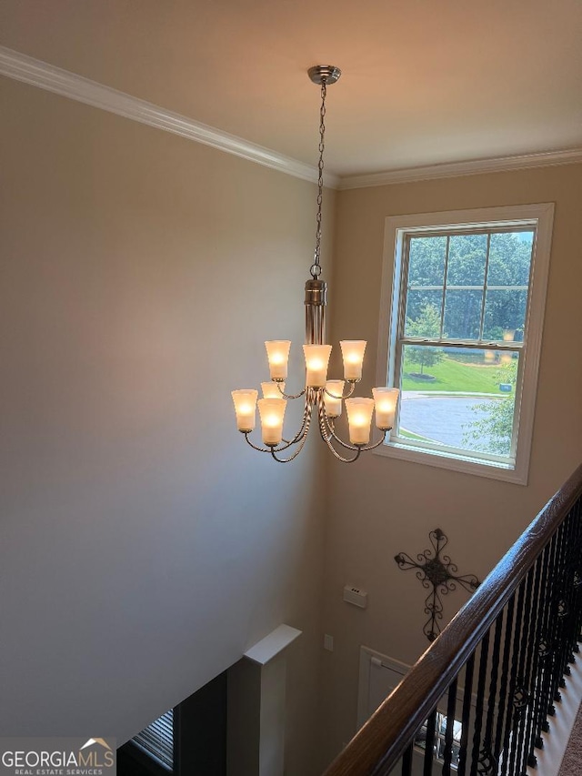 173 Lavender Way, Mcdonough, GA 30252 - detailed view of a chandelier and crown molding