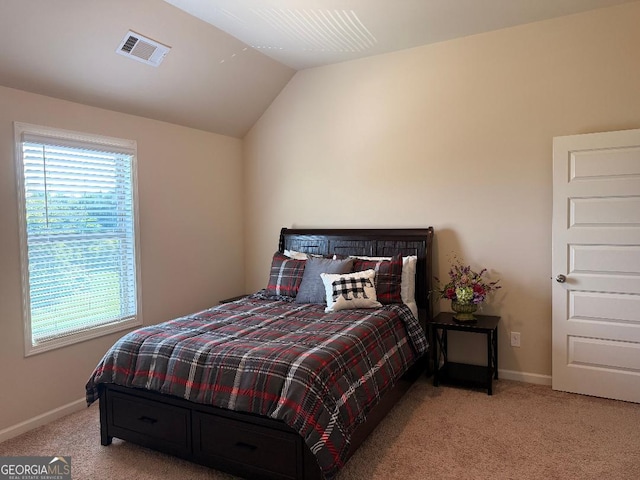 173 Lavender Way, Mcdonough, GA 30252 - carpeted bedroom featuring baseboards and vaulted ceiling