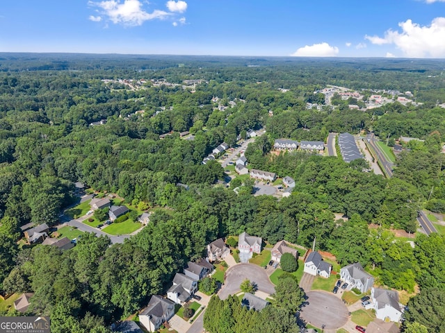 4015 Snowshoe Ct NW, Acworth, GA 30101 - aerial overview of property's location with a forest and nearby suburban area