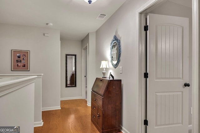 236 Creek View Ln, Acworth, GA 30102 - hallway with light wood-style flooring and baseboards