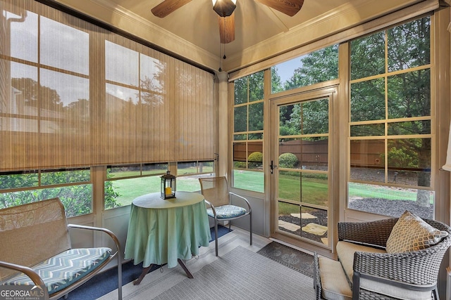 236 Creek View Ln, Acworth, GA 30102 - sunroom / solarium with ceiling fan