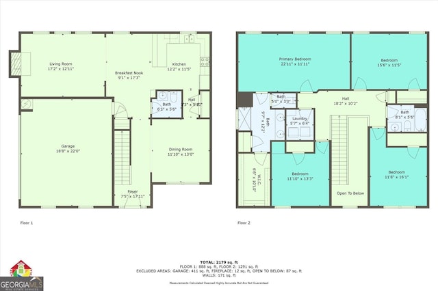 236 Creek View Ln, Acworth, GA 30102 - view of room layout