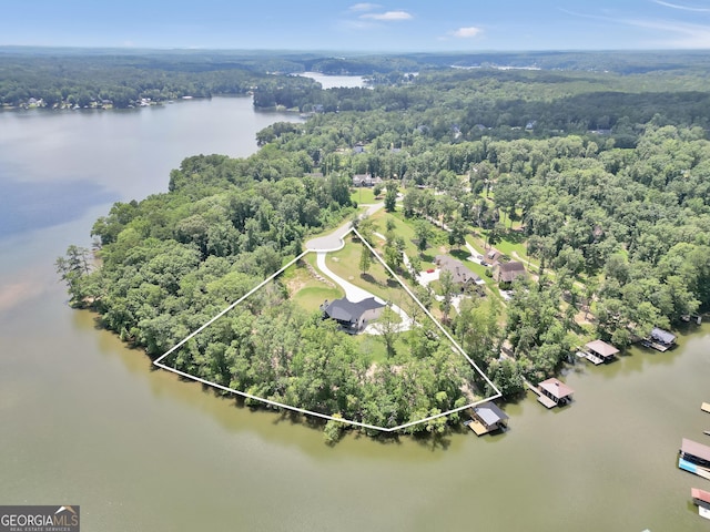 123 River Point Rd, Jackson, GA 30233 - aerial overview of property's location featuring property boundaries highlighted