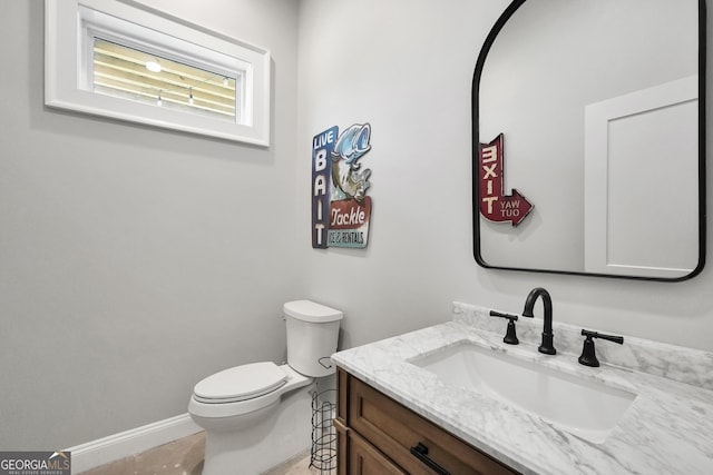 123 River Point Rd, Jackson, GA 30233 - half bathroom with vanity and toilet