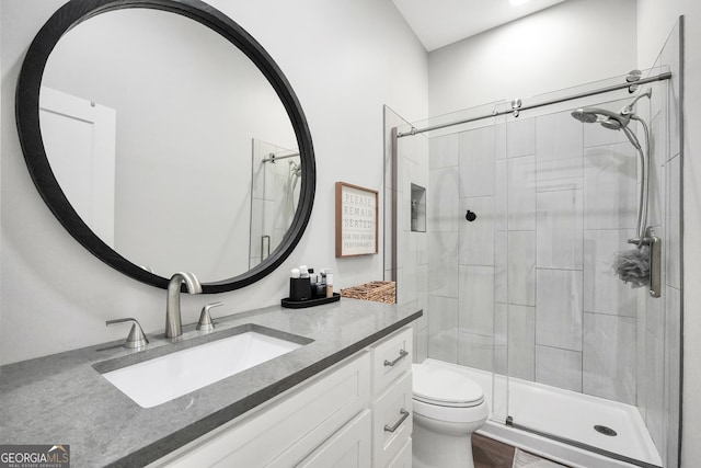 123 River Point Rd, Jackson, GA 30233 - bathroom featuring a stall shower and vanity