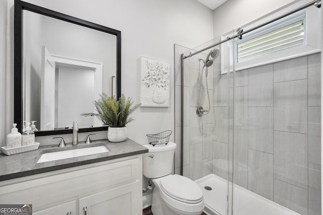 123 River Point Rd, Jackson, GA 30233 - full bathroom with a stall shower and vanity
