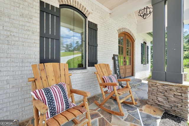 123 River Point Rd, Jackson, GA 30233 - view of covered porch