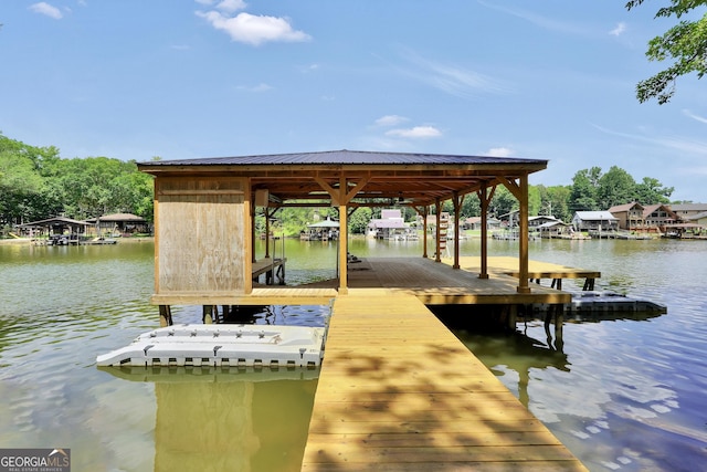 123 River Point Rd, Jackson, GA 30233 - dock with a water view and boat lift