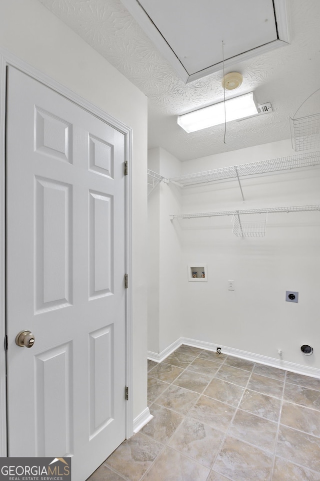 130 Sable Pointe Dr, Milton, GA 30004 - washroom featuring attic access, gas dryer hookup, washer hookup, and electric dryer hookup