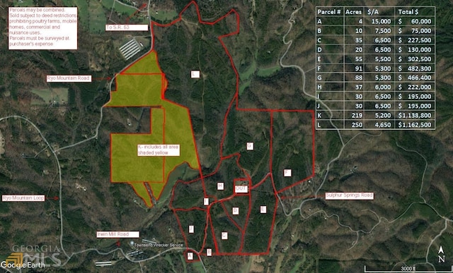 0 Ryo Mountain Rd Unit 9609-K, Fairmount GA, 30139 land for sale