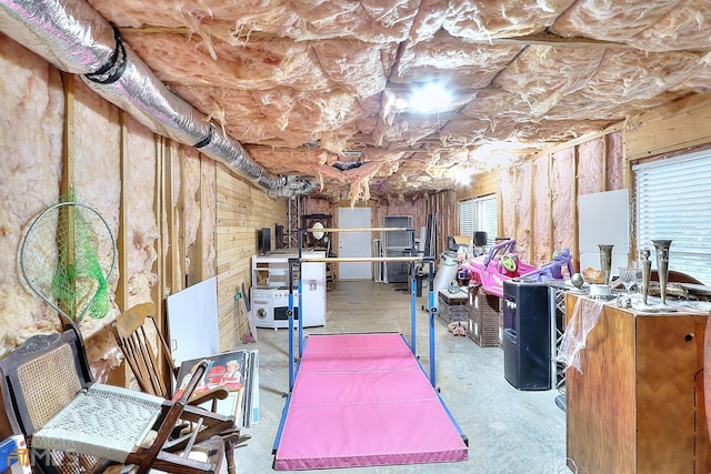 view of basement