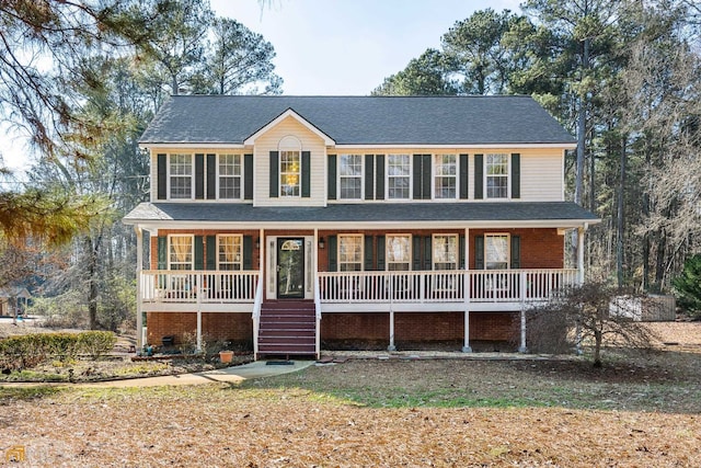 view of front facade with a porch