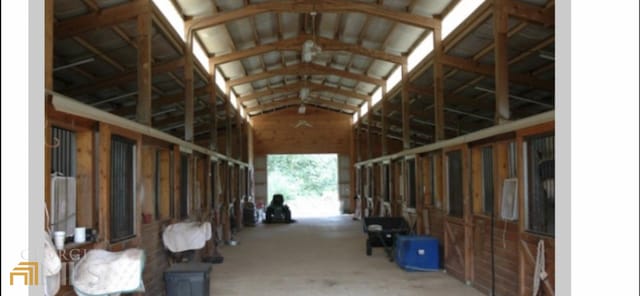 view of horse barn