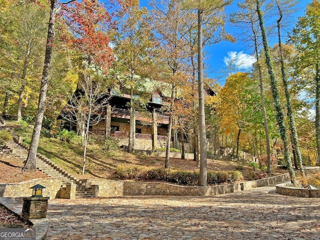 view of rear view of property