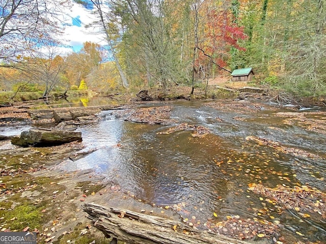 view of water feature