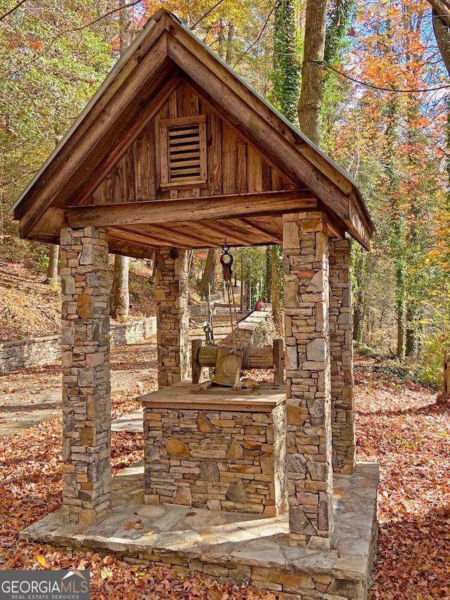 view of property's community featuring a gazebo