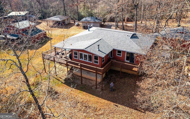 805 Quail Cove Cir, Warne, NC 28909 - aerial view of property and surrounding area