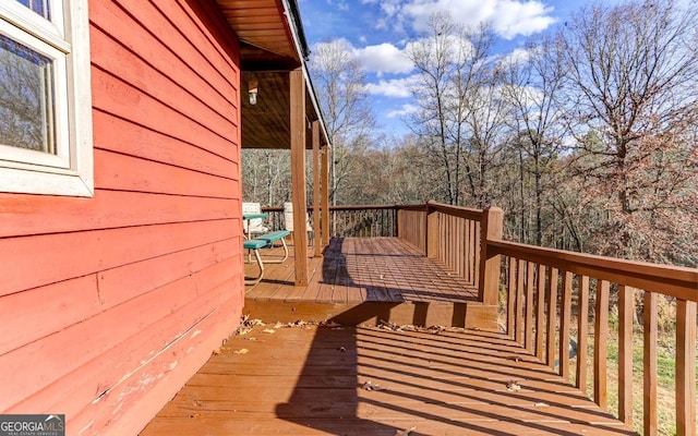 view of deck