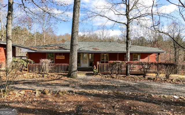 805 Quail Cove Cir, Warne, NC 28909 - view of front of house featuring covered porch and a shingled roof