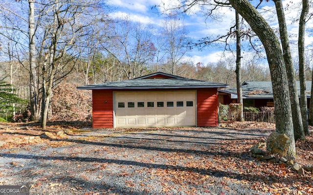 805 Quail Cove Cir, Warne, NC 28909 - view of detached garage