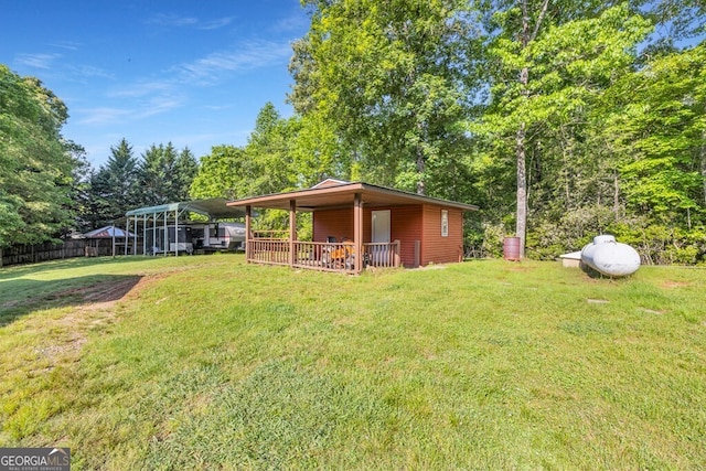 805 Quail Cove Cir, Warne, NC 28909 - view of yard