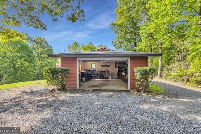 805 Quail Cove Cir, Warne, NC 28909 - view of detached garage