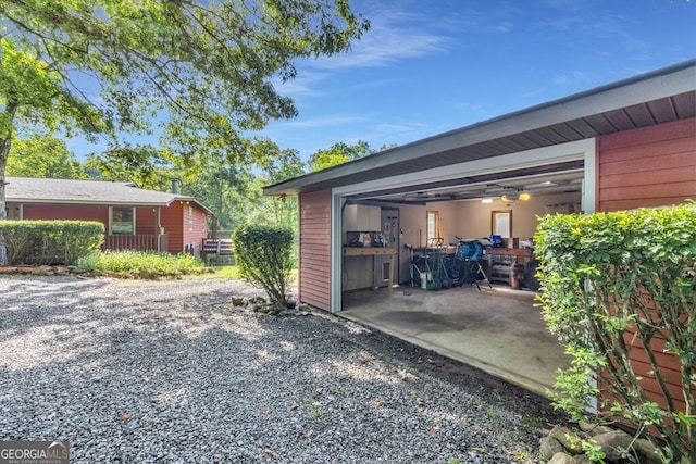 805 Quail Cove Cir, Warne, NC 28909 - view of garage