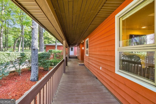 805 Quail Cove Cir, Warne, NC 28909 - view of wooden deck