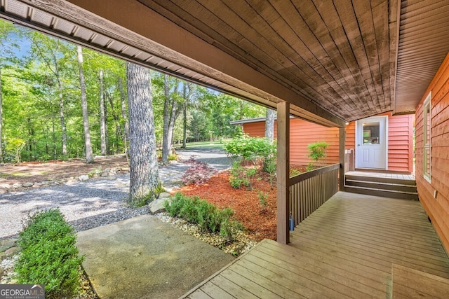 805 Quail Cove Cir, Warne, NC 28909 - view of wooden deck