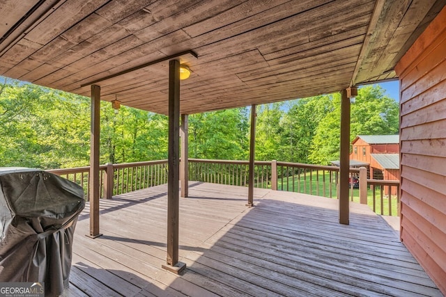 805 Quail Cove Cir, Warne, NC 28909 - view of wooden terrace