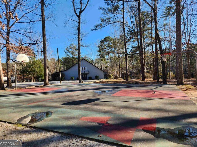 view of sport court