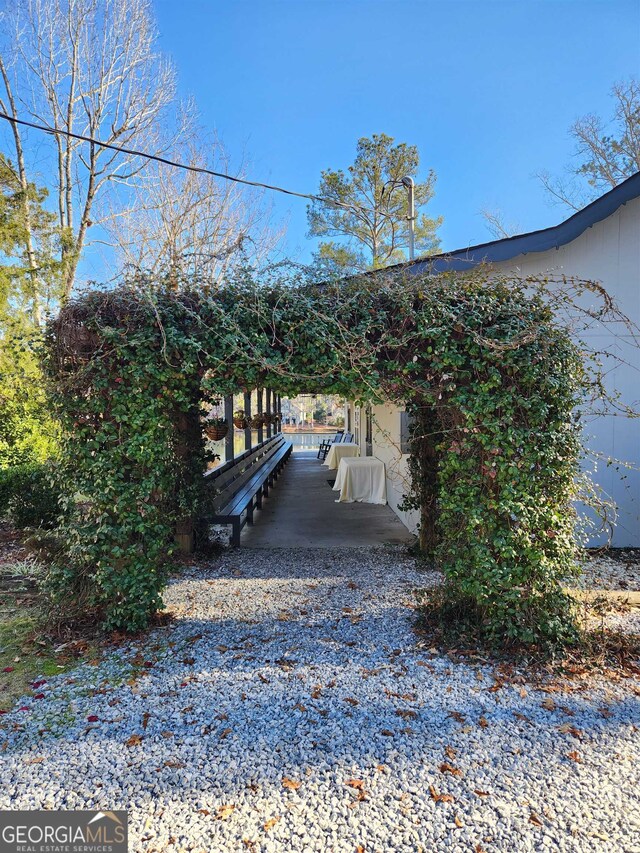 view of parking / parking lot