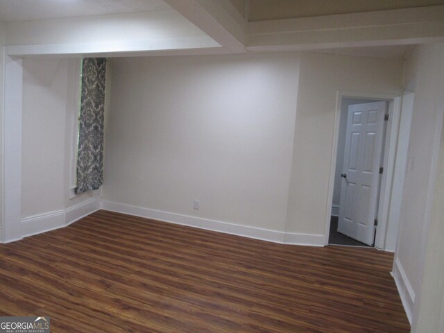 4154 Houston Ave, Macon, GA 31206 - interior space with baseboards and dark wood-style floors