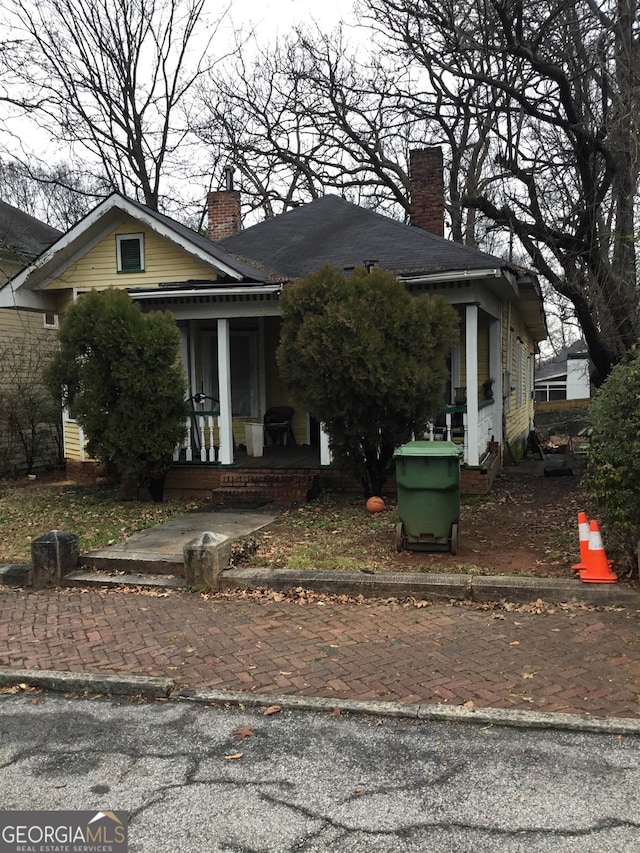 view of bungalow