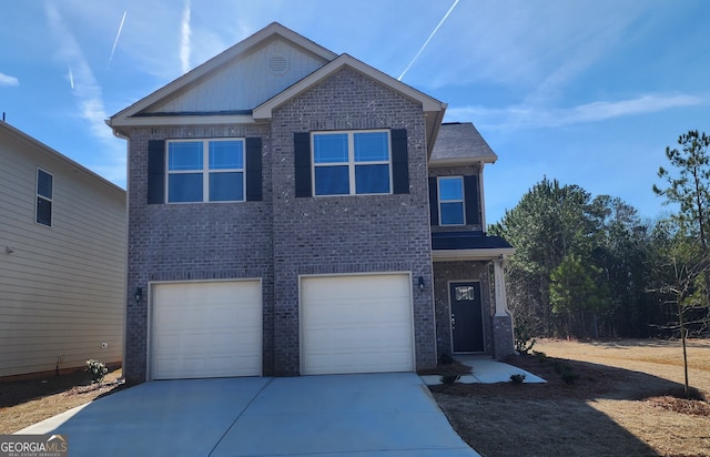 view of front of house featuring a garage